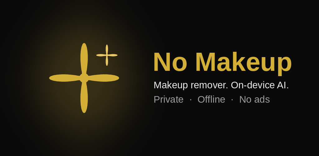 No Makeup app – before and after makeup removal